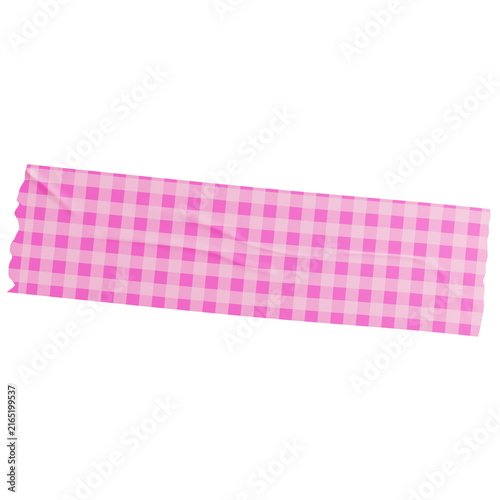 Fuchsia Pink Gingham Washi Tape