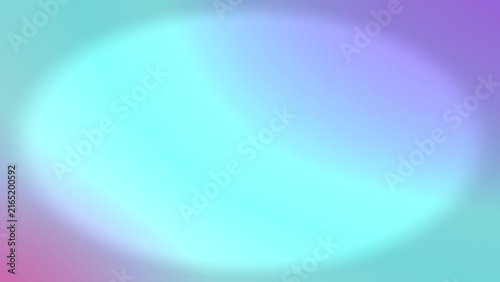 Abstract glowing circle of bright aqua light illuminates soft pastel gradient of purple and green hues creating a dreamlike ethereal atmosphere perfect for digital art and serene design projects