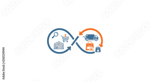 Logistics and Delivery Service Icons.
