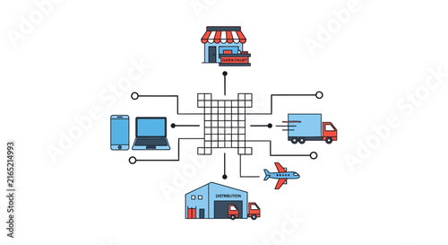 Logistics and transportation network system.