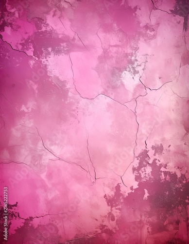 An abstract textured background with vibrant pink and purple hues and cracked surface details.