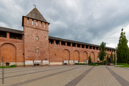 The fortress wall and tower of the Smolensk Kremlin, Russia