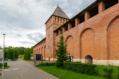 The fortress wall and tower of the Smolensk Kremlin, Russia