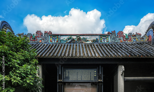 Obraz na plátně Ancient architectural details in China