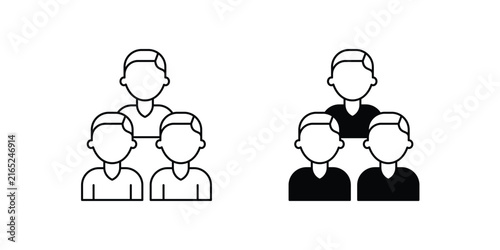 Youth set icon with white background vector stock illustration
