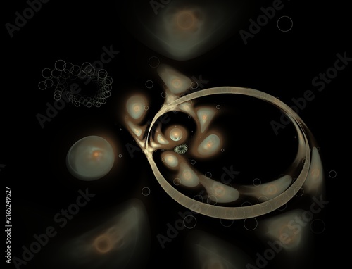 Abstract Vibrant Fractal Flame Artwork