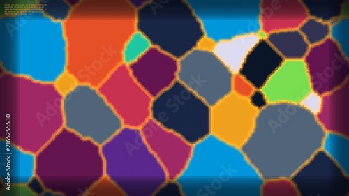 kinetic polycrystalline grain growth 2d