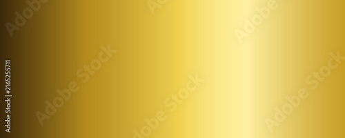 Cuadro en lienzo Abstract smooth golden gradient background with soft light reflective texture