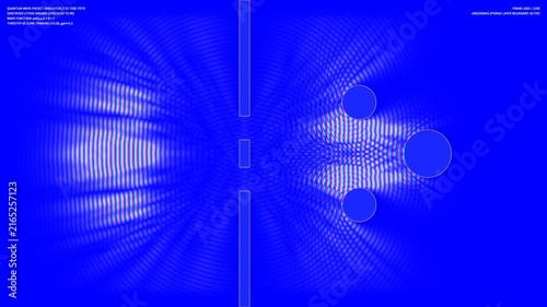 kinetic quantum wave packet scattering 2d