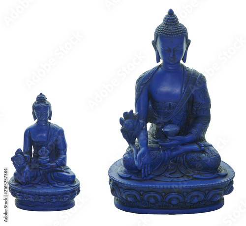 Medicine buddha statues representing healing and spiritual protection