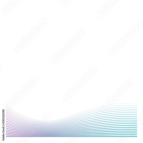 Futuristic Line Wave Footer