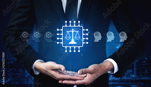 Obraz na plátně AI is transforming society, raising important ethics questions