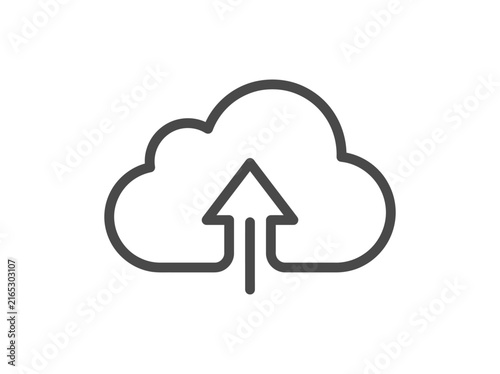 Cloud Data Storage Icon.