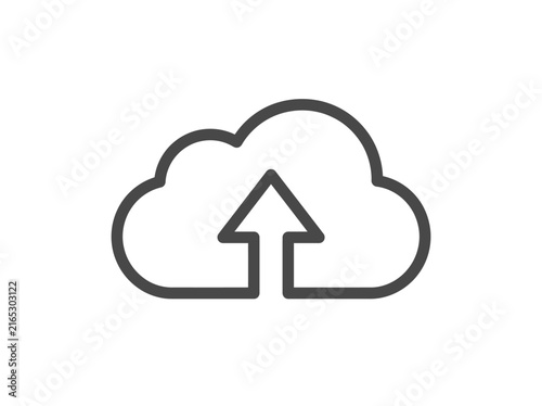 Cloud Upload Icon Graphic.