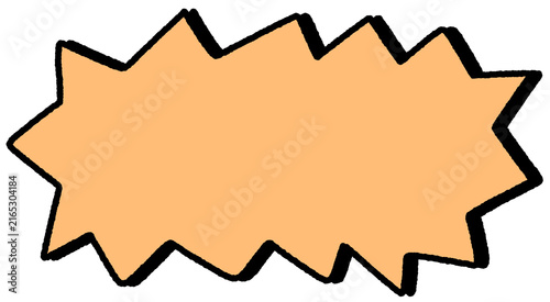 Plakat w ramie star shaped speech bubble