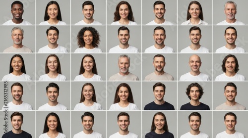 Professional stock photos of happy men and women of various ages and ethnicities, ideal for marketing, advertising, and web design projects with a positive tone.