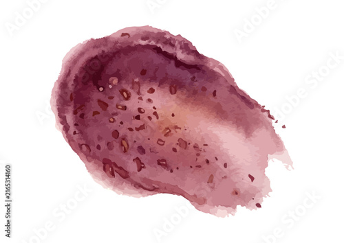 Obraz na plátne Watercolor Style Azuki Red Bean and Sweet Bean Paste Illustration／水彩風の小豆・あんこのイラス