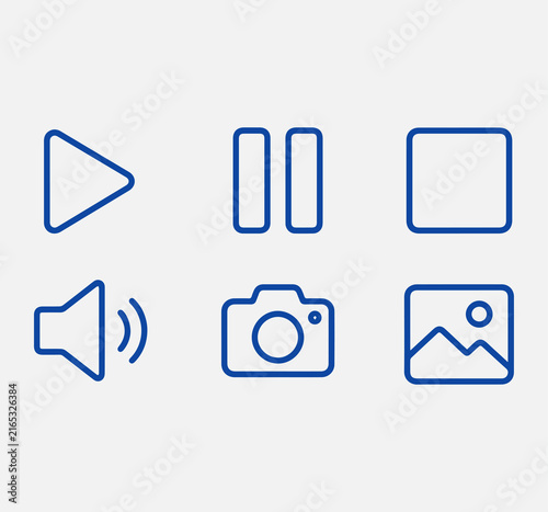  Media control Icons 