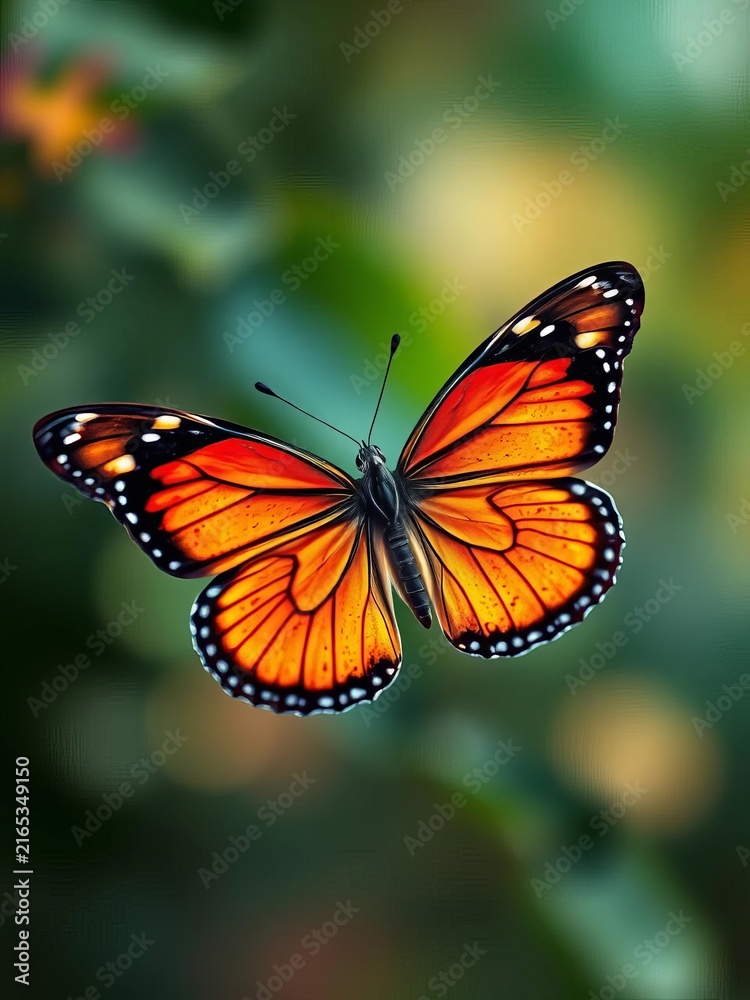 Obraz premium A delicate outline of a butterfly's wings and body, wildlife, white