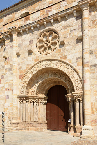 entrande of Church of San Juan in Zamora, Castile and León; Spain