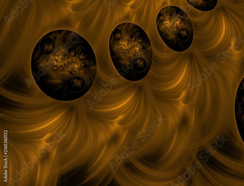Abstract Vibrant Fractal Flame Artwork