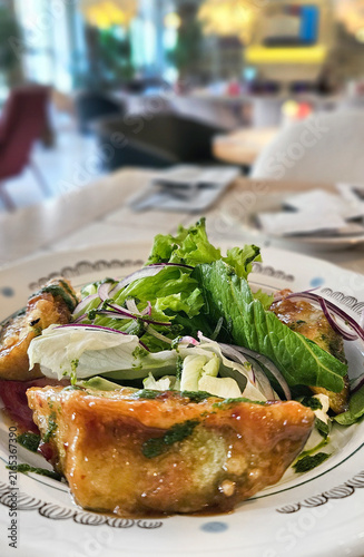 Eggplant vegetarian salad