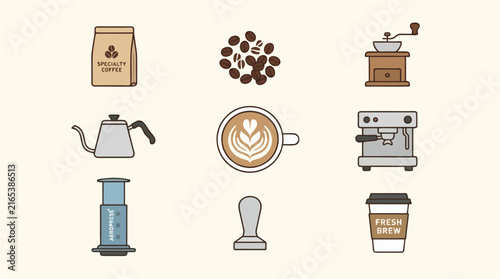 Modern Web Design Icon Set for Websites, Apps, User Interfaces, and Digital Creative Projects