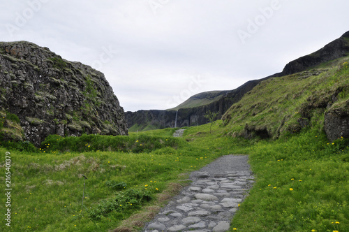 path in the mountains in Iceland