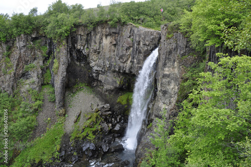 waterfall in the mountains