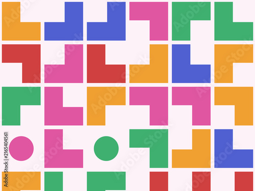 Modern L Shape Tile Pattern Abstract Background