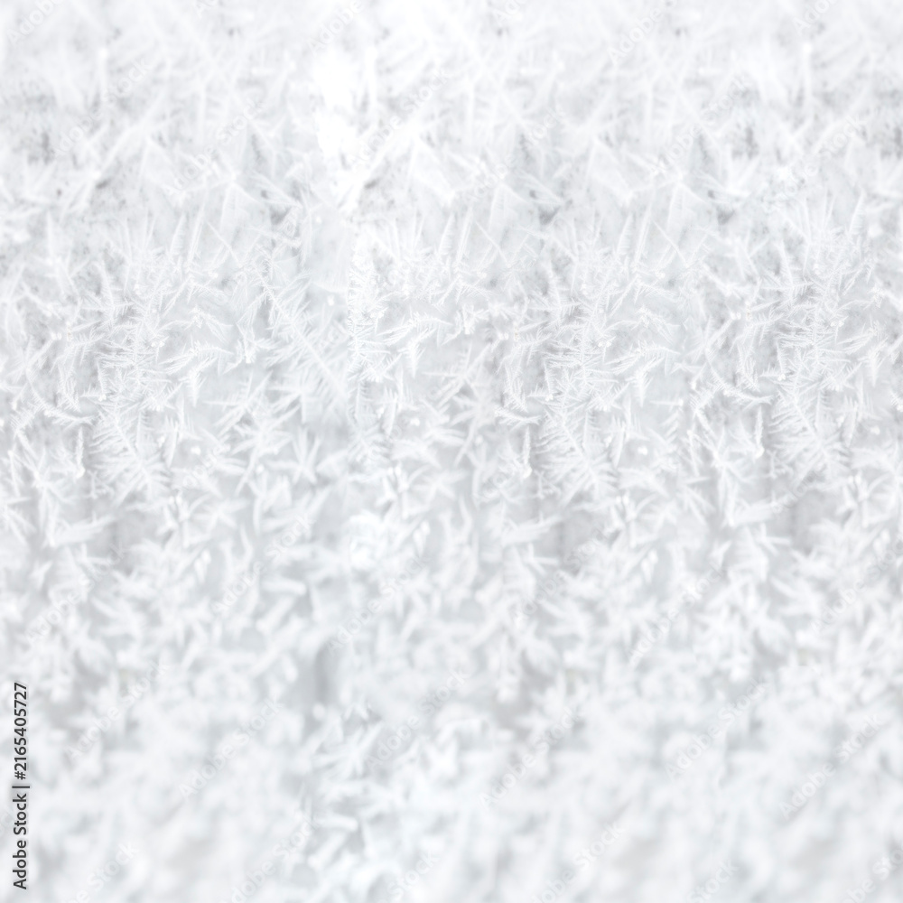 Fototapeta premium Frozen ice crystals Christmas background