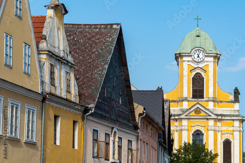 Historical town centre of Ustek, Litomerice district, Czech Republic