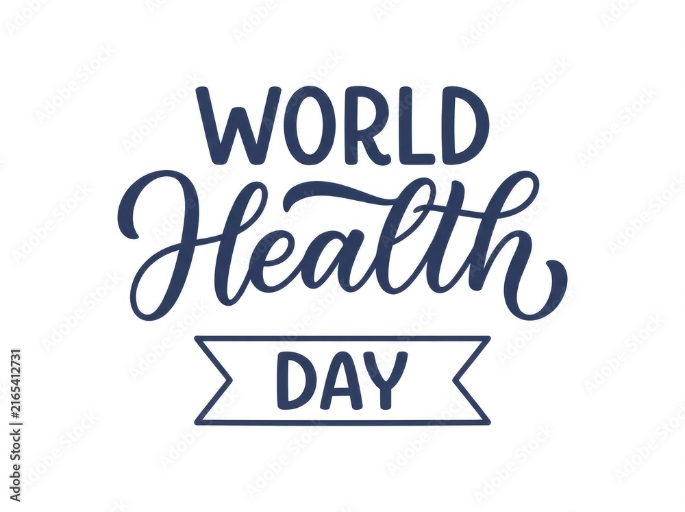 Fototapeta premium Celebrating world health day promoting well being access to care and global health equity for all