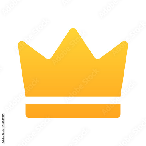 Foto Gold royal crown icon for luxury award