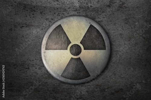 chemical hazard sign on grunge background