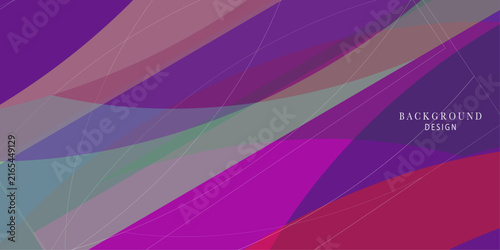 Line curve transparent layer pastel purple multipurpose abstract background banner
