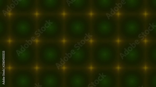 Neon blue geometric grid pattern pulsing with light abstract background