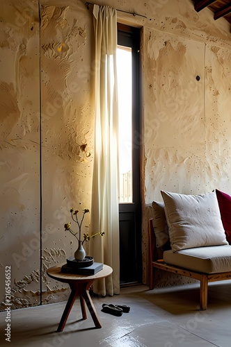 Studio photograph of an empty room designed to insert the furniture you want to use as a mock up., studio photograph empty concept