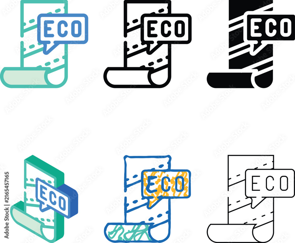 Fototapeta premium eco material simplified for renovation color icon vector. eco material for renovation sign. isolated symbol illustration