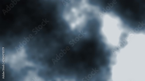 Abstract moving dark smoke cloud fog motion graphics video loop overlay