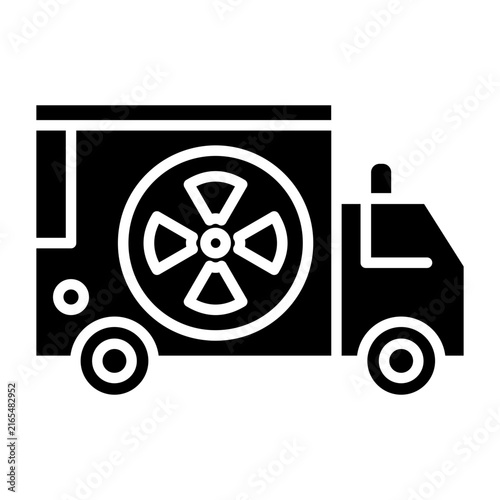 Neclear Truck Vector Icon