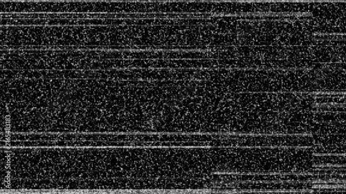 Abstract analog TV static noise glitch screen overlay video motion loop