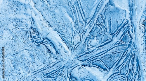 Abstract Ice Patterns in Cold Environment.