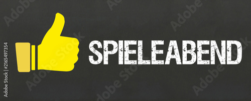 Quadro su tela Spieleabend
