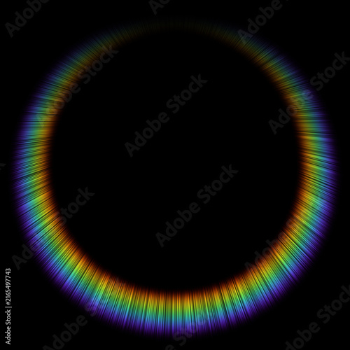 фотографія Asymmetric circular rainbow spectrum lens flare and chromatic aberration light r