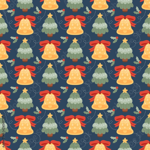 cute christmas seamless pattern background