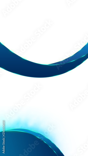 8K Abstract Blue Glassmorphism Vertical Overlay with Smoke and Glowing Light