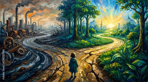The Crossroads of Environment: Industry vs. Green Future