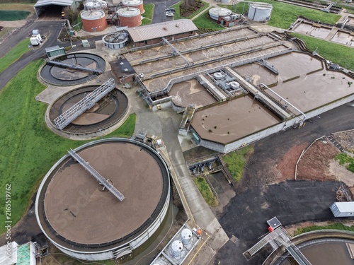 Wastewater treatment plant purification process victoria