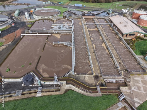 Konstfotografi Wastewater treatment plant processing sewage